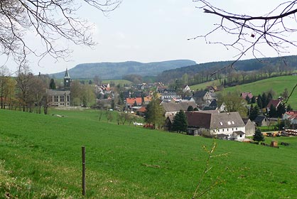 Blick auf Cunnersdorf